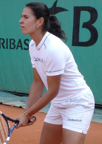 Fabiola Zuluaga en Roland Garros 2005