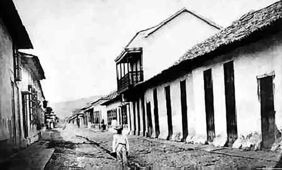 Balcón de la Botica Alemana de Augusto Link 8 CIA. Uno de los mas importantes establecimientos comerciales de la ciudad durante ese periodo. Fuente: Cámara de Comercio de Cúcuta