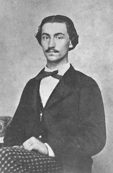 Miguel Chiozzone. Prominente comerciante Italiano.1865. En esa época una de las calles de la ciudad llevaba su apellido, Su casa era una de las mejores de la ciudad Fuente: Cámara de Comercio de Cúcuta.