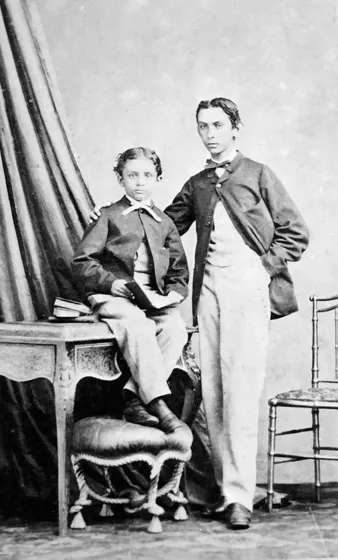 Oscar y Luís Pérez Ferrero. 1865. Pertenecientes a una de las familias mas tradicionales de la ciudad. Fuente: Cámara de Comercio de Cúcuta.