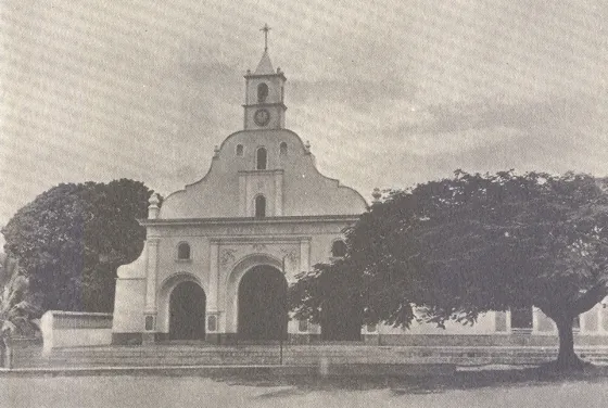 Primera Iglesia de San Luis: Fuente: Libro Cúcuta 250 Años de la Cámara de Comercio de Cúcuta.