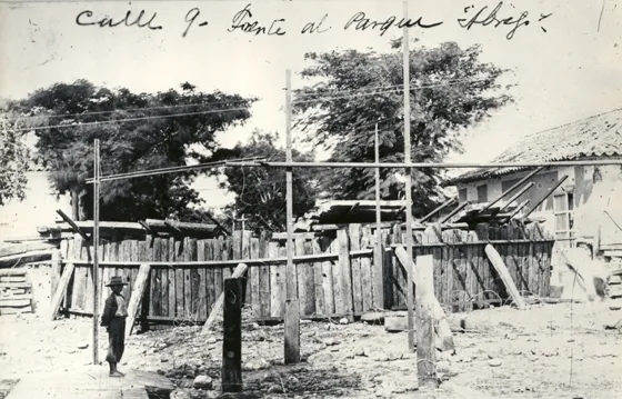 Guerra de los Mil Días. Trinchera. Calle 9ª avenida 8ª Foto donada por el doctor Virgilio Durán Martínez.
