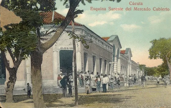Esquina Sureste del Mercado Cubierto. Avenida 6ª con Calle 12 Foto donada por el doctor Virgilio Durán Martínez