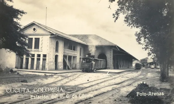 Estación del Ferrocarril de Cúcuta. Foto donada por el doctor Virgilio Durán Martínez