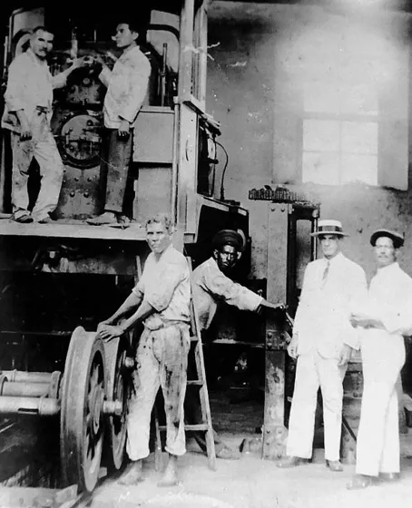 Talleres del Ferrocarril en la Estación Cúcuta.