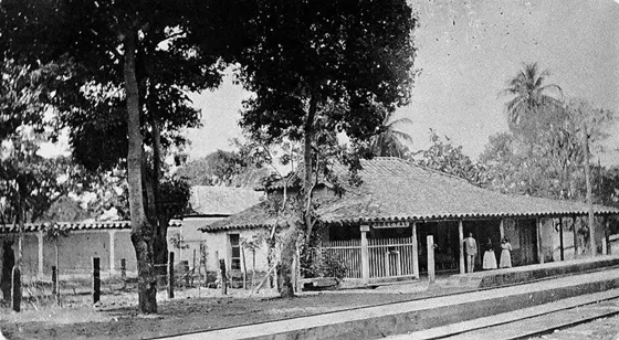 Estación Rosetal del Ferrocarril. 1910. Ubicada donde queda hoy el Centro Cultural Municipal frente a Bomberos Voluntarios.