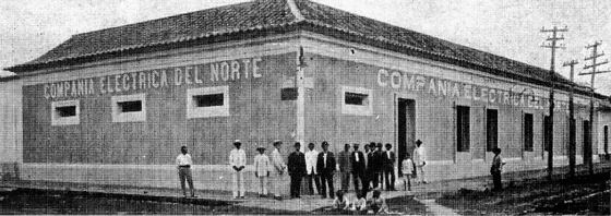 Compañía Eléctrica del Norte. En la avenida 7 entre calles 9 y 10. Fué en ese entonces una sociedad anónima fundada el 12 de Mayo de 1914. El servicio eléctrico en Cúcuta empezó a funcionar en Octubre de 1916.