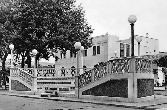 Glorieta del Parque Santander. Década del 40.