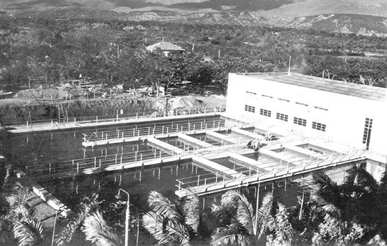 Acueducto de Cúcuta en El Pórtico. Década del 50.