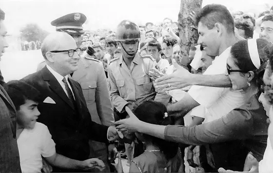 Visita del Presidente Carlos Lleras Restrepo a Cúcuta.1969.