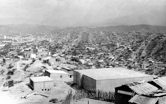 Panorámica de Cúcuta desde el sector occidental de la ciudad. Década del 60.