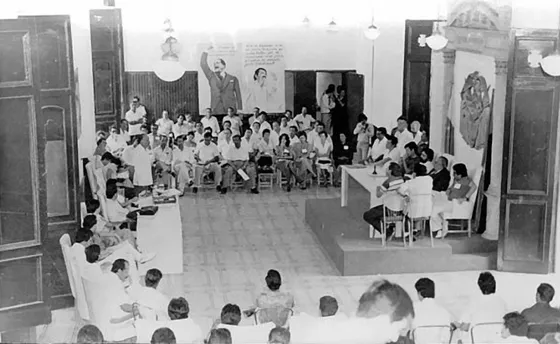 Salón principal de la Asamblea Departamental. En el Palacio de la Gobernación. Década del 80.