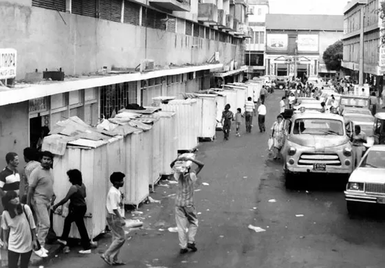 Las Casetas en el centro de la ciudad tuvieron su apogeo en la ciudad en las décadas de los 70, 80 y 90 hasta 1997 que fueron desalojadas en el mandato del alcalde Pauselino Camargo.
