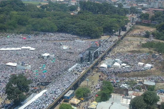 Mas de cien mil personas de Colombia y Venezuela se reunieron para el Concierto Paz sin Fronteras organizado por Juanes Puente Internacional Simón Bolívar ( Foto por John Rozo)