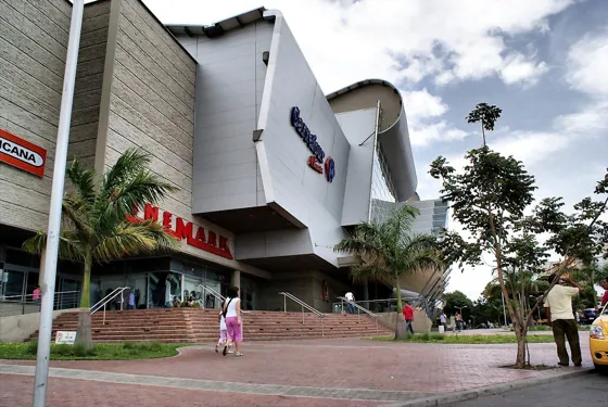 Centro comercial con almacén Carrefour