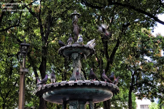 Una de las fuentes del Parque Santander. Cúcuta