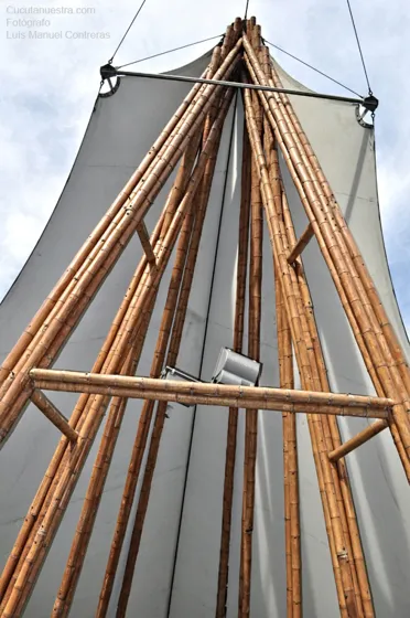 Detalle Puente de Guadua. Cúcuta