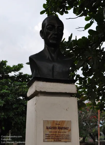 Monumento al doctor Augusto Martínez en la av. Libertadores entre calles 15A y *?