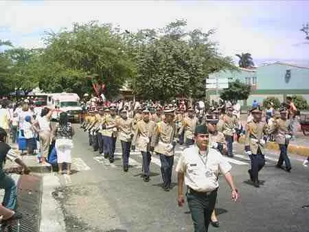 Banda de guerra de un colegio