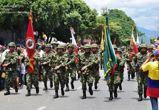 Abanderados de un batallón del Ejército