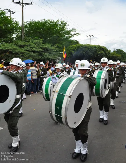 Bombos de la banda de la Policía