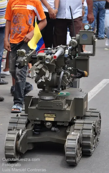 Robot antiexplosivos de la Policía
