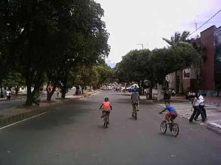 La Diagonal Santander. Vista desde la avenida Gran Colombia hacia la calle 8a.