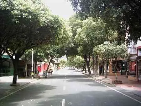 Avenida 4a. Vista desde la calle 10 hacia la calle 9a.