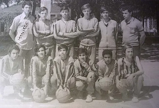 Equipo infantil campeón en campeonato Nacional en Neiva 1971