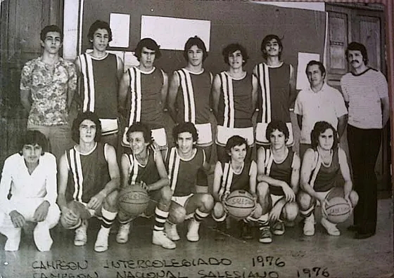 Equipo Colegio Salesiano Campeón Intercolegiado 1976