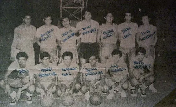 Colegio Sagrado Corazon Campeón Intercolegiado en 1971