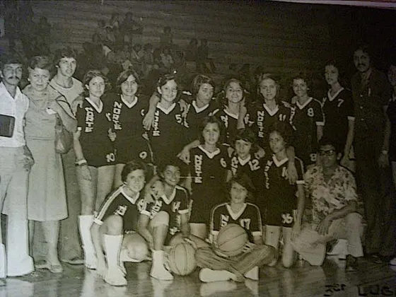 Selección Norte femenina Infantil Tercer lugar en Villavo, 1977