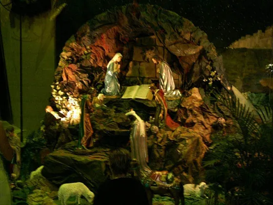 Pesebre de la Iglesia Carmelitas Av. Cero entre calles 17 y 18