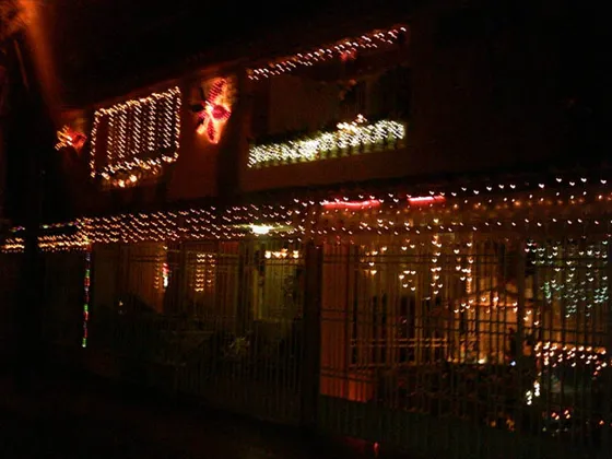 Una de las casas del barrio mejor decorado esta navidad Barrio Ceiba II