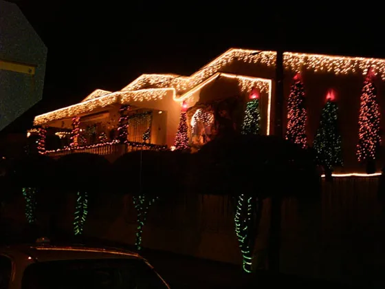 Una de las casas del barrio mejor decorado esta navidad Barrio Ceiba II