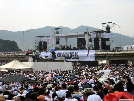 Concierto Paz sin Fronteras, Puente Internacional Simón Bolívar, marzo 16 de 2008