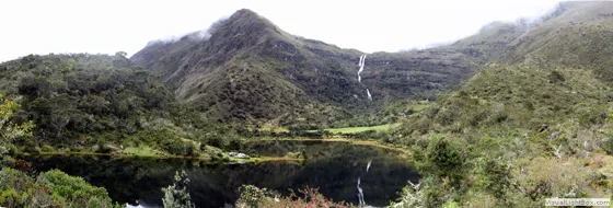 Laguna y cascadas de Comagüeta, Vereda Presidente, municipio de Chitagá, Norte de Santander - Colombia