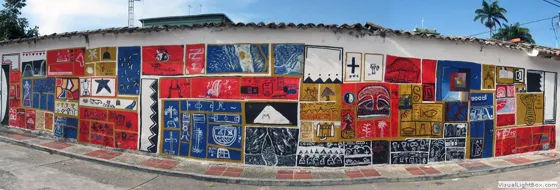 Mural callejero en Bochalema
