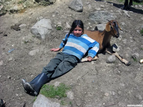 Niña campesina de los páramos de Santurbán, Mutiscua, Norte de Santander