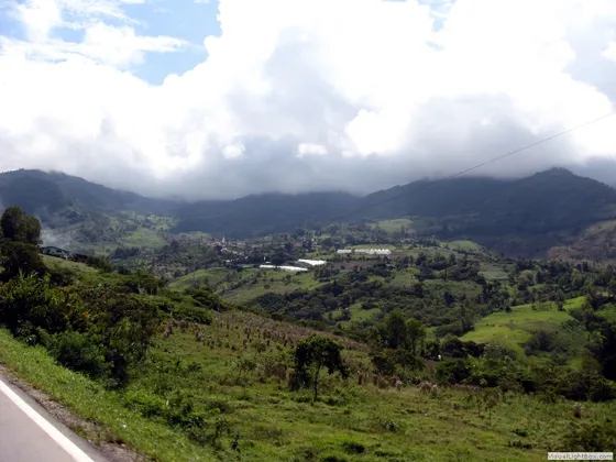 Panorámica del Valle de Pamplonita, antiguo pueblo de indios de Chopo