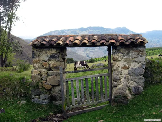 Portal y puerta de golpe, Hacienda La Chamba de Bábega, Silos, Norte de Santander - Colombia