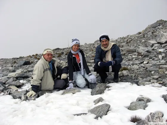 Turistas colombianos en la Sierra Nevada de Mérida, Estado Mérida, República Bolivariana de Venezuela