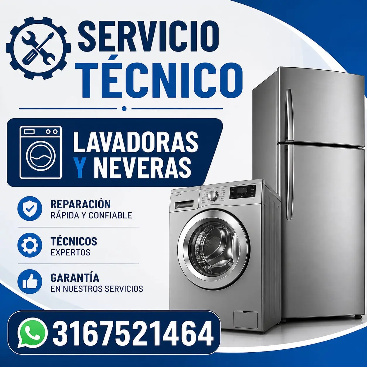 Omar Díaz, servicio técnico de lavadoras y neveras a domicilio en Cúcuta
