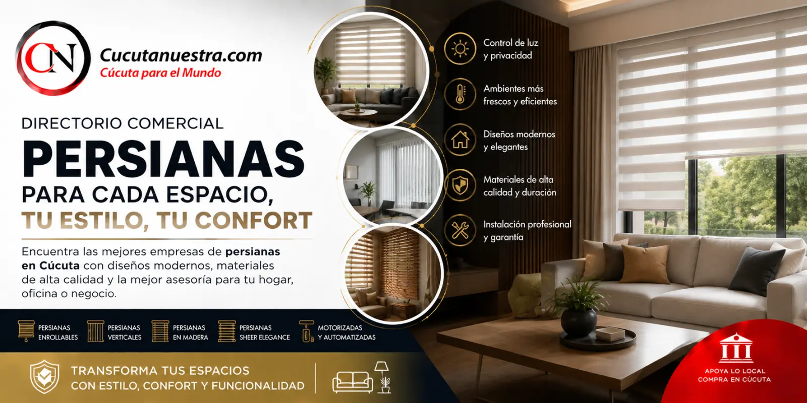 Persianas en Cúcuta