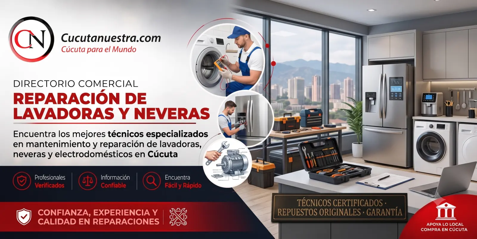 Reparación neveras lavadoras Cúcuta