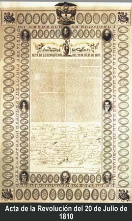 Acta de la Revolución del 20 de Julio de 1810
