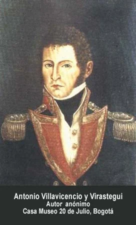 Antonio Villavicencio y Verástegui. Autor anónimo. Casa Museo 20 de Julio, Bogotá.