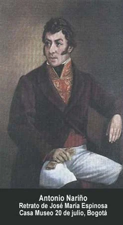 Antonio Nariño. Retrato de José María Espinosa. Casa Museo 20 de Julio, Bogotá.