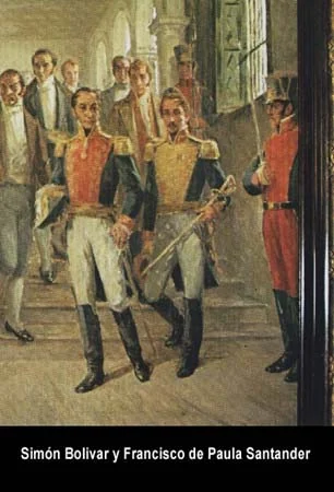 Simón Bolívar y Francisco de Paula Santander