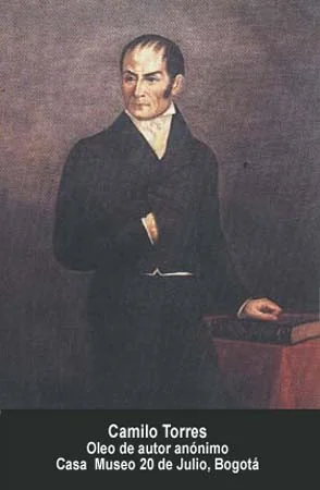 Camilo Torres. Óleo de autor anónimo. Casa Museo 20 de Julio, Bogotá.